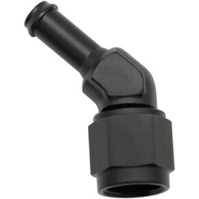 Aluminum Straight 6AN Female Swivel to 5/16" Push on Hose Barb Fitting Adapter Alloy Black