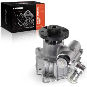 A-Premium Power Steering Pump Compatible with BMW 525i/525xi/530i/530xi 2006-2007, 528i/528i xDrive 2008-2010, L6 3.0L, Without Active Steering & Dynamic Drive, Replace # 32414038768, 32415777321