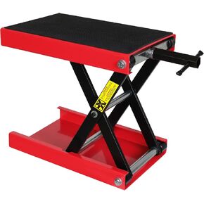 BIG RED Motorcycle Stand Lift Dirt Bike Stand, 450LBS Capacity Universal Detachable Maintenance Motorcycle Stand, Fit for Kawasaki Honda Yamaha