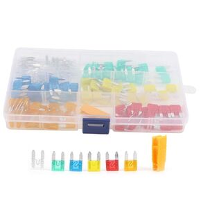 120pcs Blade Fuses,Mini Automotive Fuse Kits,(5A/10A/15A/20A/25A/30A) Fast Fuse Box Kits,Blade-Type Plug-in Electrical Fuses for Car Truck Boat Protection