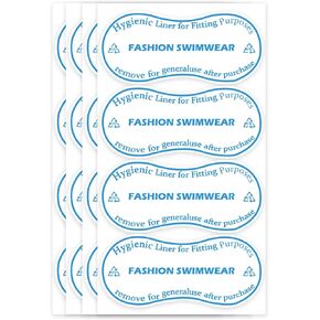 Adhesive Protective Hygiene Try On Stickers for Swimwear,Swimsuits and Lingerie 4x2 inch Panty Liner/Barrier(Pack-100)