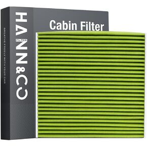 HANN&CO Activated Carbon High Flow HEPA Cabin Filter With Braided Stitching Process For Cadillac，Chevrolet，GMC Replacement CF11809，CP809（HCC2111）
