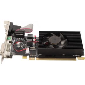 Radeon HD6450 Graphics Card, 64bit 3600MHz 2GB DDR3 Graphics Card, 4K Video Card Upgrade Computer Accessories HDML/DP/DVI, for Desktop