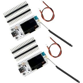 Lora32 V3 Kit ESP32 S3 WiFi + BT لوحة تطوير 0.96 بوصة شاشة OLED SX1262 CP2102 مع جهاز إرسال واستقبال هوائي 915 ميجا هرتز لـ Arduino ESP8266 NodeMCU IOT (حزمة من 2)