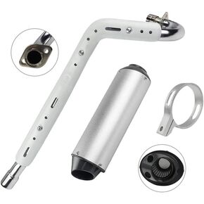FLYPIG High Performance 38mm Muffler Exhaust Pipe kit Assembly fit 125cc 140cc 150cc PIT PRO Dirt Quad Bike ATV