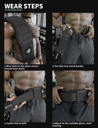 BVVU Weight Lifting Belts for Men Quick Locking Gym Belt for Workout Lumbar Support,Cross Training,Squat Belt Fitness Equipment in Saudi Arabia