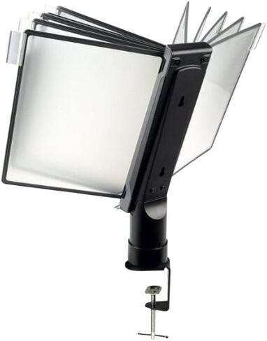 Aidata FDS011L منظم مرجعي لمشبك المكتب، أسود، تنظيم واضح وفعال وعرض المواد المرجعية، ارتفاع عرض المنتج من المكتب 340 مم (13.4 بوصة) حتى 660 مم (25.98 بوصة) in Kuwait