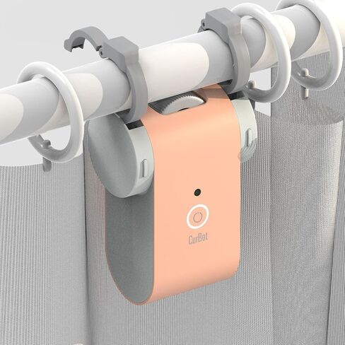Automatic Curtain Opener and Closer - Wide Smart Assistant App Compatibility - Long Battery Life - With I-Rail, U-Rail, Rod Hooks - Compact & Modern (Space Gray) in Saudi Arabia