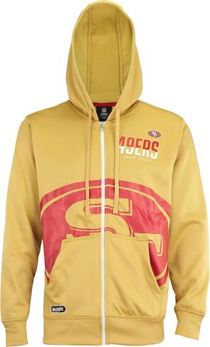 Outerstuff NFL Men's Drill Team Colors Full Zip Performance Fleece Hoodie in Saudi Arabia