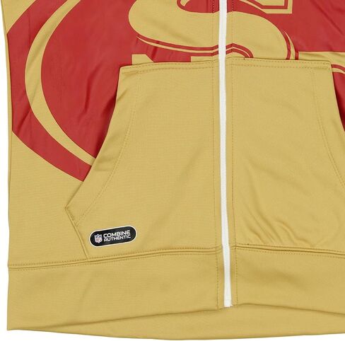 Outerstuff NFL Men's Drill Team Colors Full Zip Performance Fleece Hoodie in Saudi Arabia