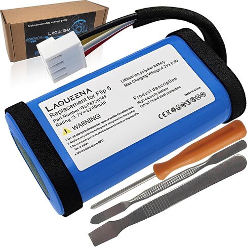 GSP872634F 5200mAh Battery Compatible with JBL Flip 5 Waterproof Bluetooth Speaker with Tools Battery Part NO ID1060-B 1INR19/66-2 3.7V in Saudi Arabia