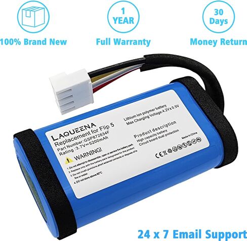 GSP872634F 5200mAh Battery Compatible with JBL Flip 5 Waterproof Bluetooth Speaker with Tools Battery Part NO ID1060-B 1INR19/66-2 3.7V in Saudi Arabia