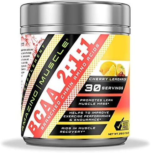 BCAA 2:1:1 Branched Chain Amino Acids Supplement | 6000 Mg Per Serving | 60 Servings Per Bottle | Blue Raspberry Flavor in Saudi Arabia