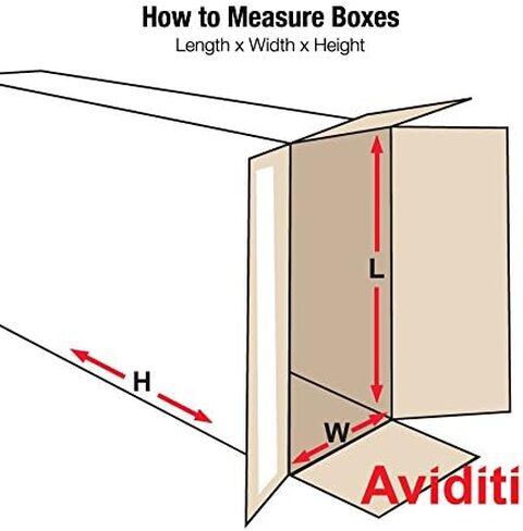 Aviditi 936SSFOL Self-Seal Side Loading Corrugated Cardboard Box 9 1/4" L x 3" W x 6 3/4" H, White, for Shipping, Packing and Moving (Pack of 25) in Saudi Arabia