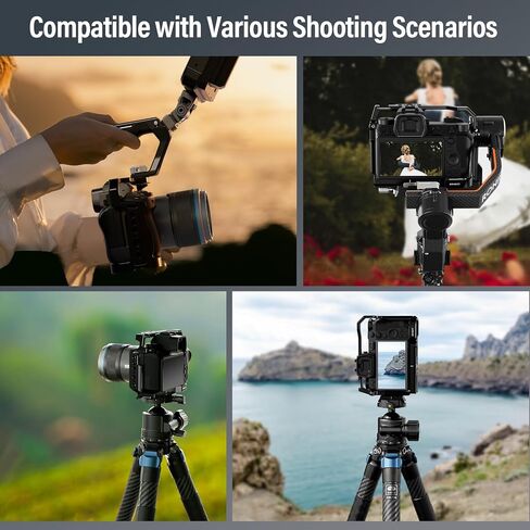 قفص كاميرا SIRUI لهاتف Nikon Z5 Z6 Z7 Z6II Z7II مع حاجز ناتو مدمج، وقاعدة من نوع Arca، وحذاء بارد، وفتحات متعددة بخيوط 1/4 بوصة و3/8 بوصة، AM-NZ-CT in Saudi Arabia