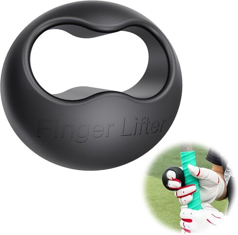 Finger Lifter Grip for Baseball & Softball Pro Batters Two Finger Grip Reduce Roll Over, Palm Up Palm Down Baseball Swing Trainer Increase Batting Speed Barrel Into The Zone Faster-Black Color in Kuwait