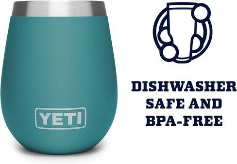 YETI Rambler 10 oz Wine Tumbler, Vacuum Insulated, Stainless Steel, NO LID in Saudi Arabia