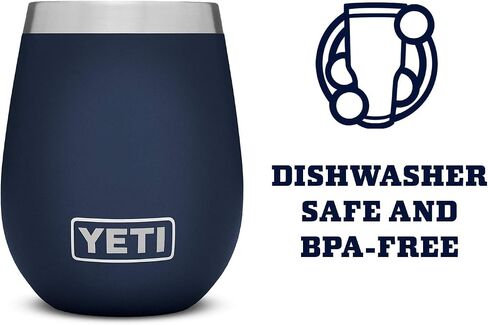 YETI Rambler 10 oz Wine Tumbler, Vacuum Insulated, Stainless Steel, NO LID in Saudi Arabia
