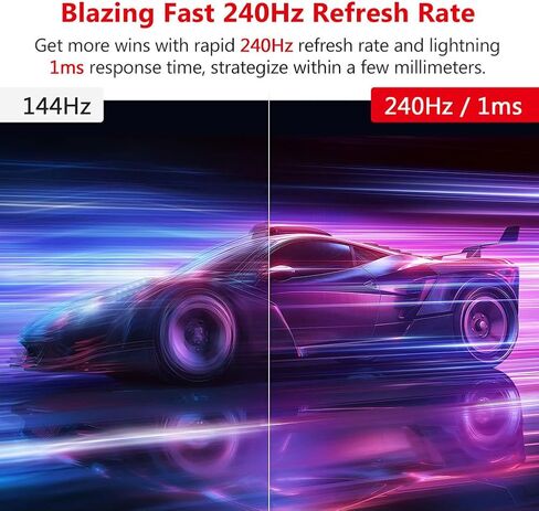 Z-Edge 27-inch Gaming Monitor 1920x1080 IPS 240Hz Gaming Monitor 1ms Frameless LED, UG27PJ AMD Freesync Premium Display Port HDMI Built-in Speakers in Kuwait