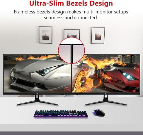 Z-Edge 27-inch Gaming Monitor 1920x1080 IPS 240Hz Gaming Monitor 1ms Frameless LED, UG27PJ AMD Freesync Premium Display Port HDMI Built-in Speakers in Kuwait