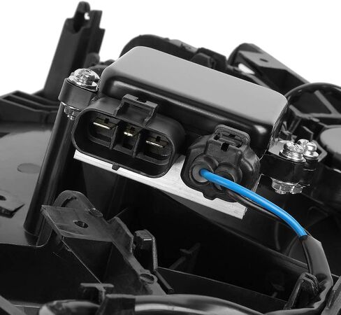 DNA Motoring OEM-RF-0247 IN3115105 مجموعة مروحة تبريد الرادياتير على طراز المصنع، أسود in Kuwait
