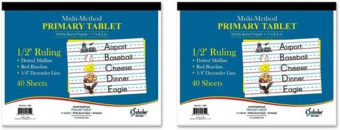 iScholar Multi-Method Primary Tablet, .625 Inch Ruling, 40 Sheets, 11 x 8.5 Inches (11802) in Saudi Arabia