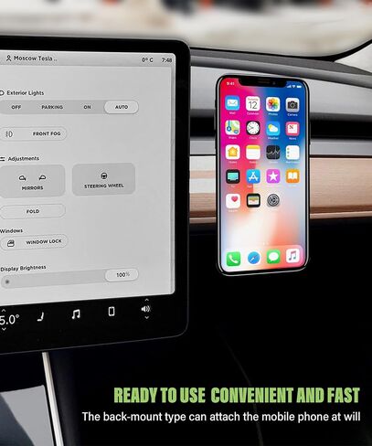 RACOONA Magnetic Car Phone Mount,Phone Holder for Car,Car Accessories Foldable and Adjustable Phone Mount,Cell Magnetic Phone Holder for Car Screen Laptop (Black) in Saudi Arabia