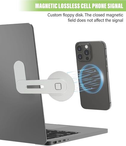 RACOONA Magnetic Car Phone Mount,Phone Holder for Car,Car Accessories Foldable and Adjustable Phone Mount,Cell Magnetic Phone Holder for Car Screen Laptop (Black) in Saudi Arabia