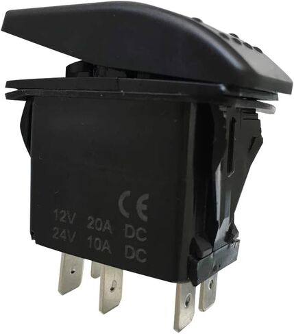 Switchtec 1 قطعة 12 فولت مفتاح هزاز أزرق LED ضوء تشغيل وإيقاف لشاحنات القوارب RZR 1000 Ranger Maverick Auto RV Golf Cart Marine Panel Light Bar Fog Light Winch LED in Kuwait