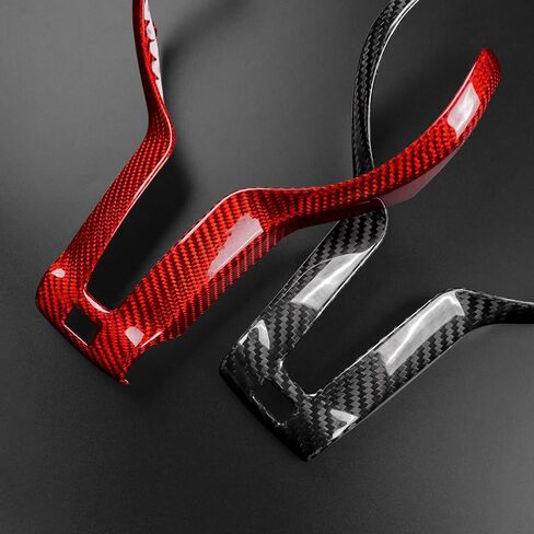 AIRSPEED for BMW Car Steering Wheel Cover Sticker Real Carbon Fiber Steering Wheel Center Frame Decorative Trim for BMW M-Series F80 M3, F82 M4, F10 M5, F15 X5M, F16 X6M, Black in Saudi Arabia