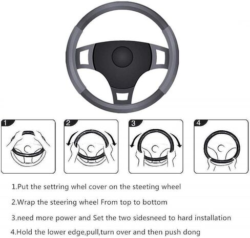 UZZUHI Van Gogh Starry Sky Car Steering Wheel Cover Heat Resistant Stretchy Soft Trendy Pattern Anti Slip and Sweat Absorption Auto Car Wrap Cover Unisex in Saudi Arabia