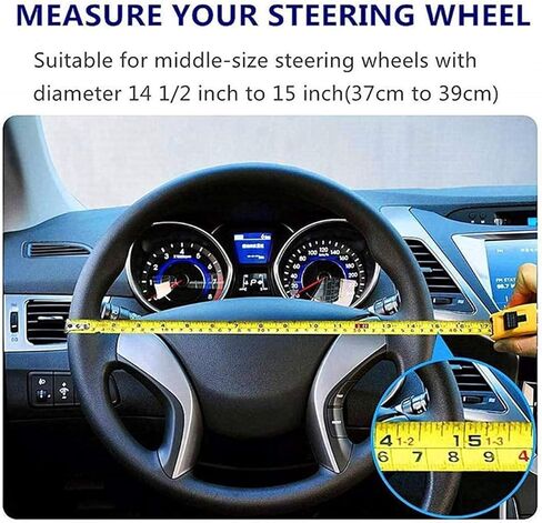 UZZUHI Van Gogh Starry Sky Car Steering Wheel Cover Heat Resistant Stretchy Soft Trendy Pattern Anti Slip and Sweat Absorption Auto Car Wrap Cover Unisex in Saudi Arabia