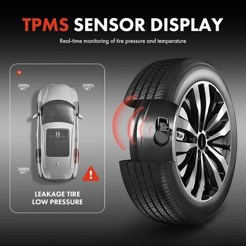 مستشعر نظام مراقبة ضغط الإطارات A-Premium متوافق مع Toyota Camry 4Runner Avalon 2020 2021 2022 Corolla 2019 2020 2021 2022 in Saudi Arabia