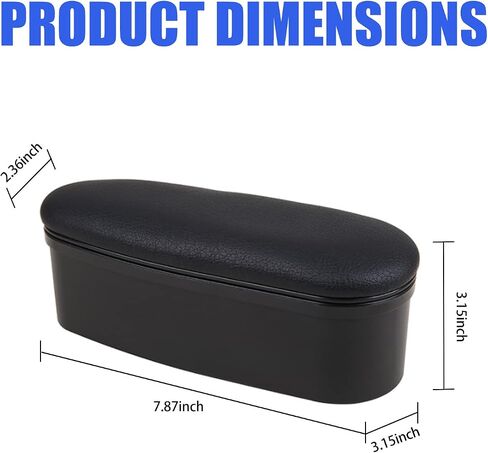 Ajxn 1 PC Adjustable Car Armrest Car Armrest Support Elbow Wrist Rest Pad Car Armrest Extender Auto Console Storage Organizer Fit for Most Car Models (Black) in Saudi Arabia