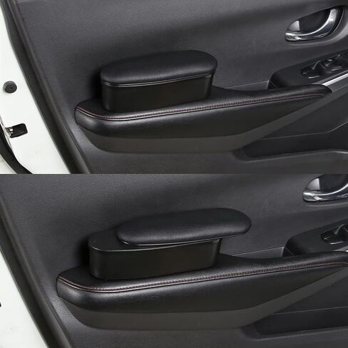 Ajxn 1 PC Adjustable Car Armrest Car Armrest Support Elbow Wrist Rest Pad Car Armrest Extender Auto Console Storage Organizer Fit for Most Car Models (Black) in Saudi Arabia