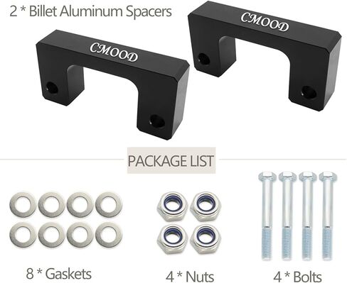 طقم رفع التسوية الأمامية 2 بوصة متوافق مع 2007-2021 تشيفي/جي إم سي أفالانش سيلفرادو سوبربان 1500 تاهو سييرا يوكون XL1500 in Kuwait
