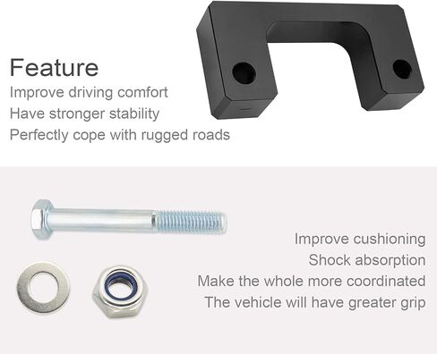 طقم رفع التسوية الأمامية 2 بوصة متوافق مع 2007-2021 تشيفي/جي إم سي أفالانش سيلفرادو سوبربان 1500 تاهو سييرا يوكون XL1500 in Kuwait