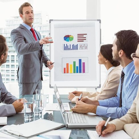 Tinlade 6 حزمة المغناطيسي الجاف محو السبورة عرض رسالة السبورة البيضاء السبورة البيضاء الجافة محو الألومنيوم الإطار شنقا السبورة للمدرسة المنزل مكتب (18 × 24 بوصة) in Kuwait