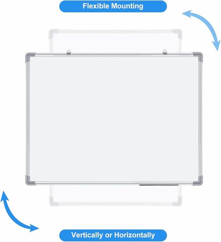 Tinlade 6 حزمة المغناطيسي الجاف محو السبورة عرض رسالة السبورة البيضاء السبورة البيضاء الجافة محو الألومنيوم الإطار شنقا السبورة للمدرسة المنزل مكتب (18 × 24 بوصة) in Kuwait