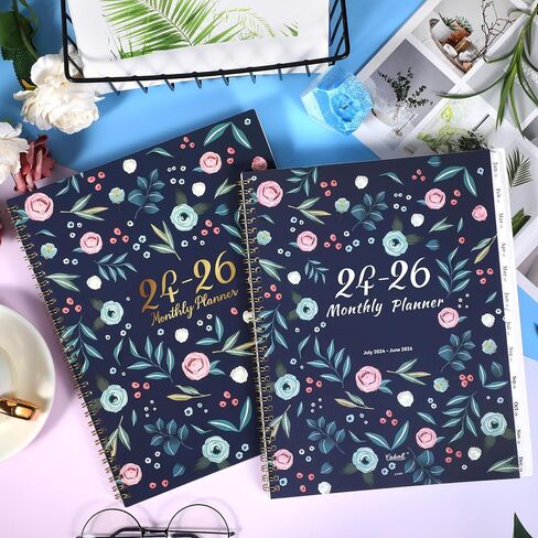 2024-2026 Monthly Planner - Monthly Planner 2024-2026 from July 2024 to June 2025, 2 Year Monthly Calendar 2024-2026, 8.5'' x 11'' Planner with Tabs in Saudi Arabia