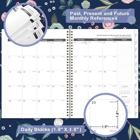 2024-2026 Monthly Planner - Monthly Planner 2024-2026 from July 2024 to June 2025, 2 Year Monthly Calendar 2024-2026, 8.5'' x 11'' Planner with Tabs in Saudi Arabia