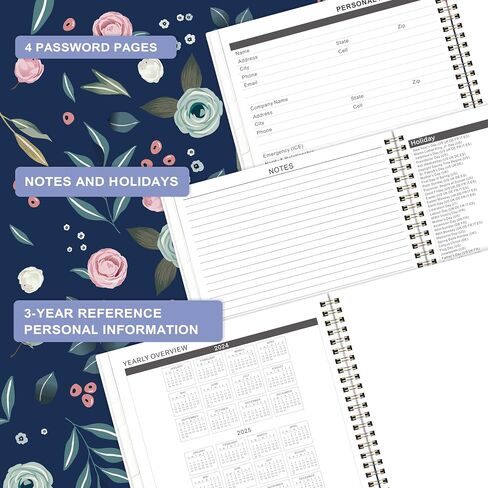 2024-2026 Monthly Planner - Monthly Planner 2024-2026 from July 2024 to June 2025, 2 Year Monthly Calendar 2024-2026, 8.5'' x 11'' Planner with Tabs in Saudi Arabia
