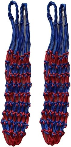 Net Bag 2PCSBlue red Nylon Single Ball Mesh Bag Carrier for Volleyball Basketball Football Socc in Kuwait