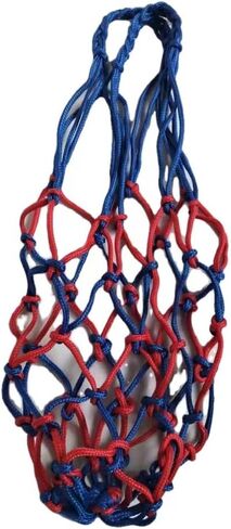 Net Bag 2PCSBlue red Nylon Single Ball Mesh Bag Carrier for Volleyball Basketball Football Socc in Kuwait