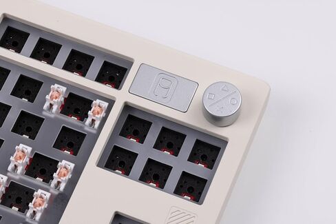 WK870 Gasket Aluminum Hot-Swappable Remappable RGB Mechanical Keyboard Kit with Pre-Installed Stablizers Barebones, PC Plate with Foam and Dampening Pad Thock(Blue) in Kuwait