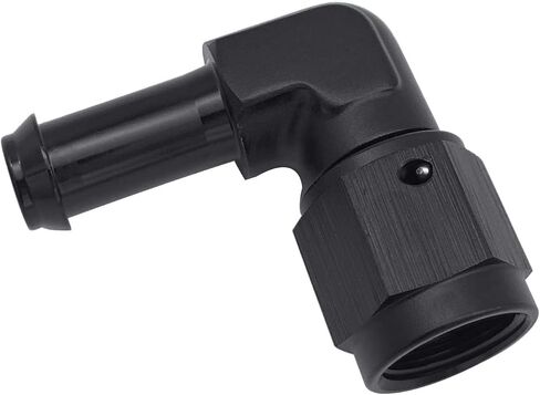 Aluminum Straight 6AN Female Swivel to 5/16" Push on Hose Barb Fitting Adapter Alloy Black in Saudi Arabia