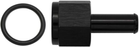 Aluminum Straight 6AN Female Swivel to 5/16" Push on Hose Barb Fitting Adapter Alloy Black in Saudi Arabia