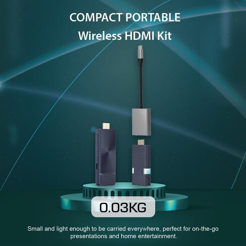 Nimble Cast Go, Convertible HDMI to Type C Adapter, 4K@30Hz Resolution, 2 Split Screens, Support AirPlay, Miracast, Google Cast in Saudi Arabia