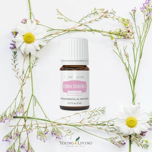 Young Living - German Chamomile Vitality 5 ml | Antioxidant & Natural Calmness Support | Dietary Supplement | Calming Aromatherapy | Ancient Herbal Remedy for Relaxation in Saudi Arabia
