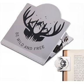 CRASPIRE Vintage Style Book Jounral Clip Travelers Notebook Clip Metal Letter Pen Retro Iron Silver Decorative Midori Book Bill Binder Page Holder Clamp for TN Travelers Art Reading Decoration